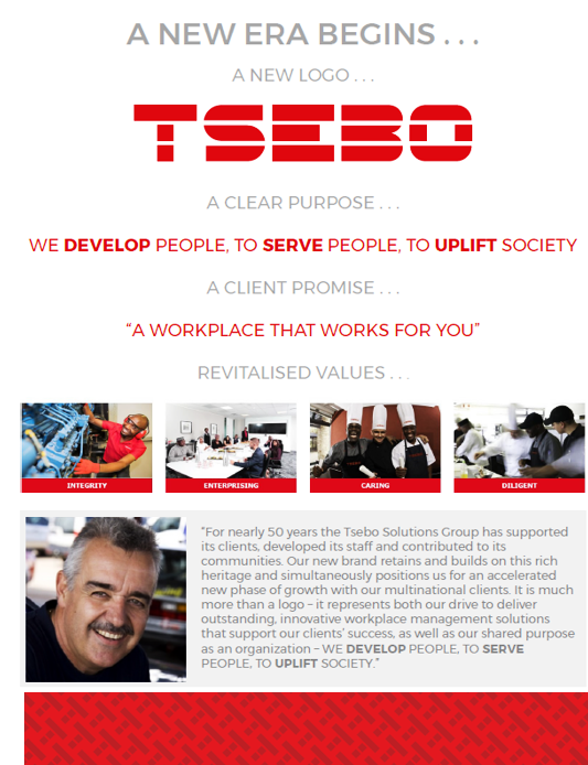 Tsebo rebrand notice Tsebo rebrand notice |