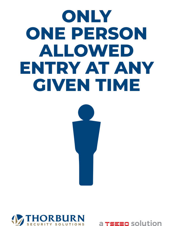 Thorburn Security Services South Africa - Our Values - ONLY ONE PERSON ALLOWED ENTRY AT ANY GIVEN TIME